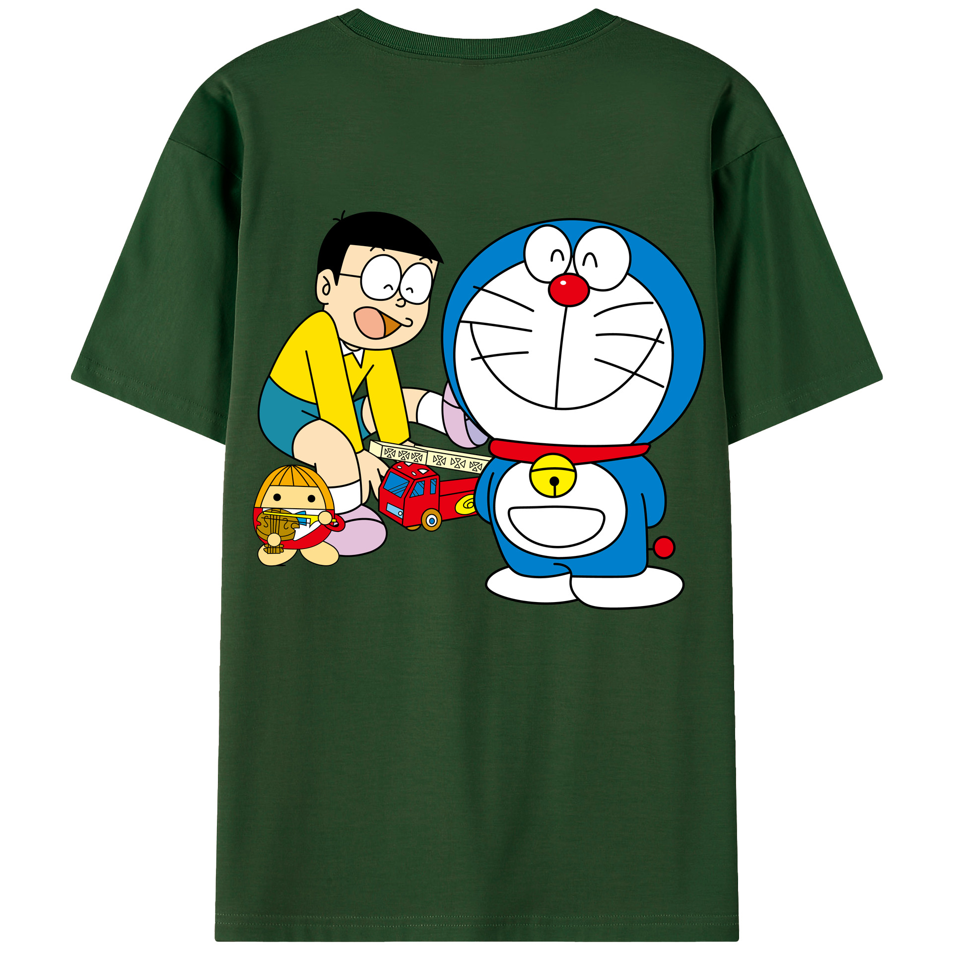 （画像用） ドラえもん Doraemon 綿100％半袖Tシャツ（背面プリント）